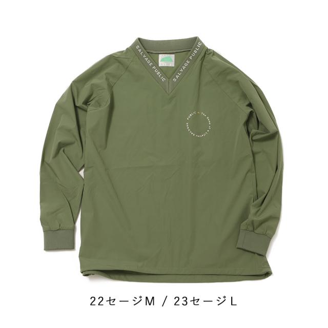 サルベージパブリックコレパ カアラ Vネックプルオーバー ev24to0227k