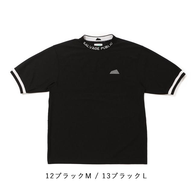 サルベージパブリックコレパ ヌウアヌ ドットメッシュモックネック半袖 ev24to0236k