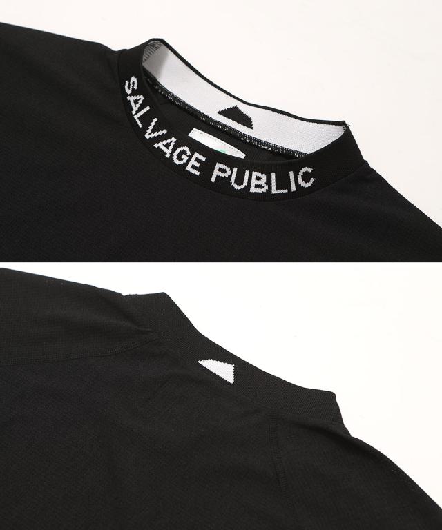 サルベージパブリックコレパ ヌウアヌ ドットメッシュモックネック半袖 ev24to0236k