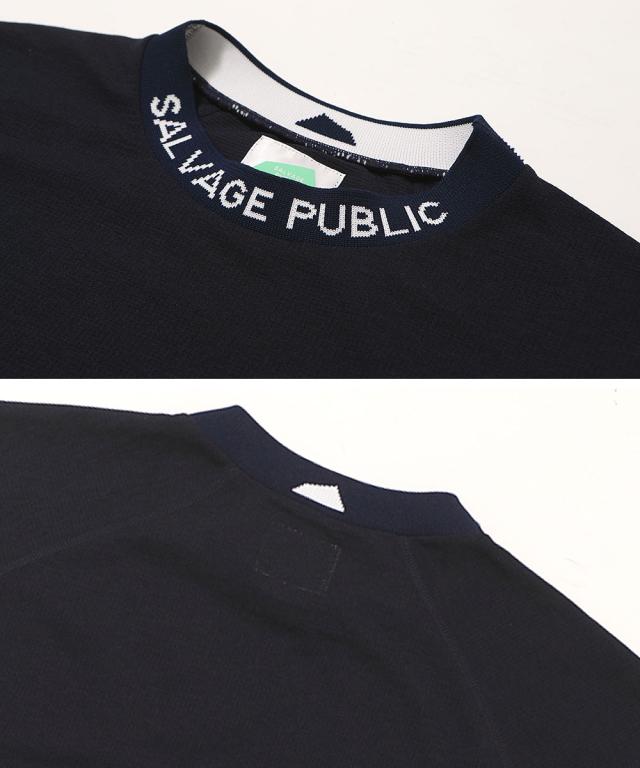 サルベージパブリックコレパ ヌウアヌ ドットメッシュモックネック半袖 ev24to0236k