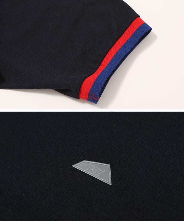 サルベージパブリックコレパ ヌウアヌ ドットメッシュモックネック半袖 ev24to0236k