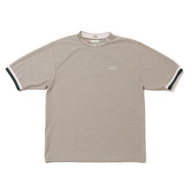 サルベージパブリックコレパ ヌウアヌ ドットメッシュモックネック半袖 ev24to0236k