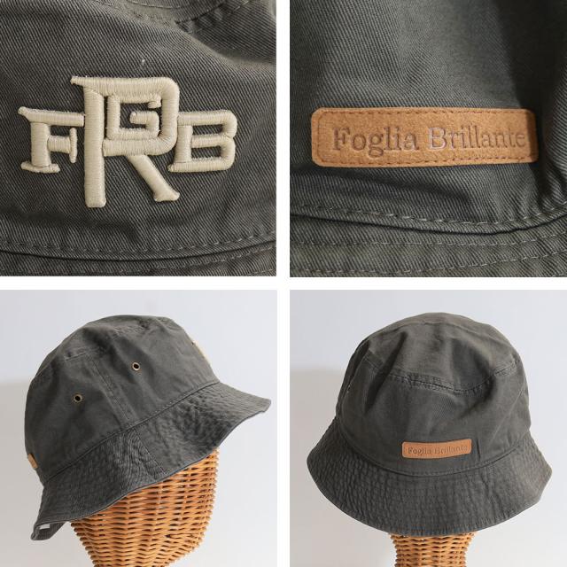 フォーリアブリランテ ロゴバケットハット fba-ha2  Foglia Brillante