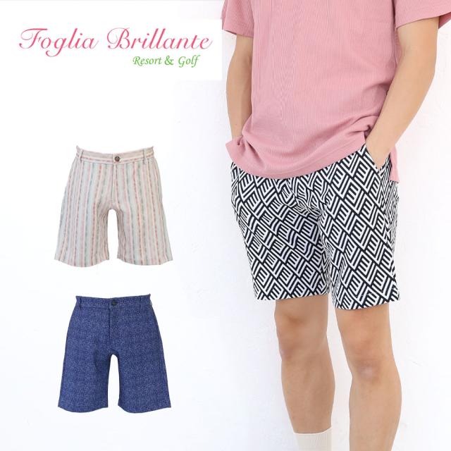 フォーリアブリランテ メンズ プリントハーフパンツ fbam-pnt6 Foglia Brillante