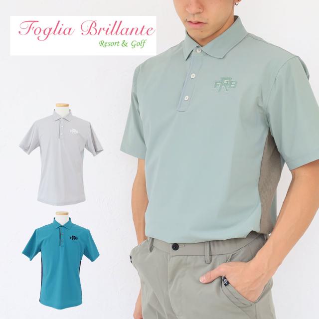 フォーリアブリランテ メンズ ナイロンスムースシャツ fbam-po11 Foglia Brillant