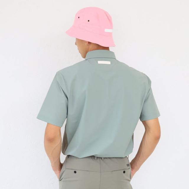 フォーリアブリランテ メンズ ナイロンスムースシャツ fbam-po11 Foglia Brillant