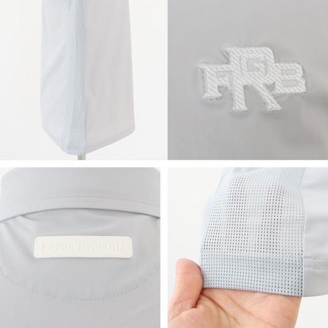 フォーリアブリランテ メンズ ナイロンスムースシャツ fbam-po11 Foglia Brillant