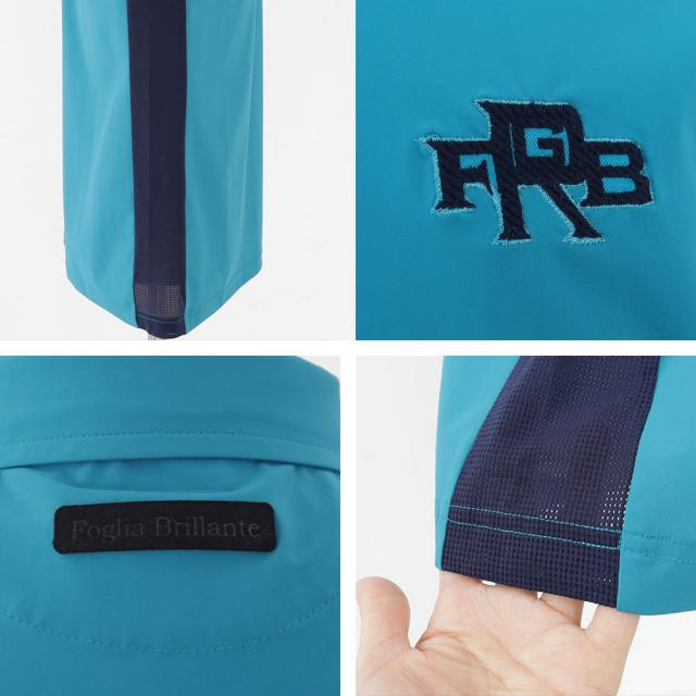 フォーリアブリランテ メンズ ナイロンスムースシャツ fbam-po11 Foglia Brillant