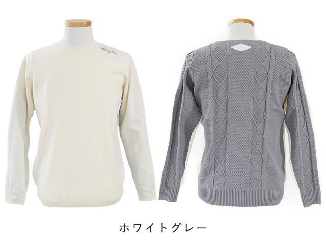 HERG1 ケーブルクルーネックニット gm23ai244