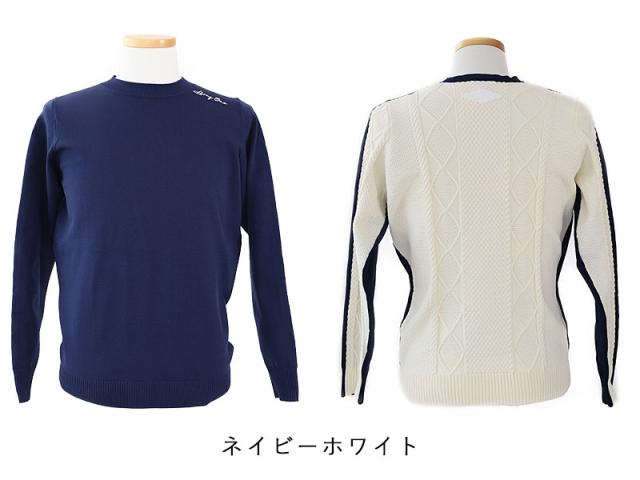 HERG1 ケーブルクルーネックニット gm23ai244