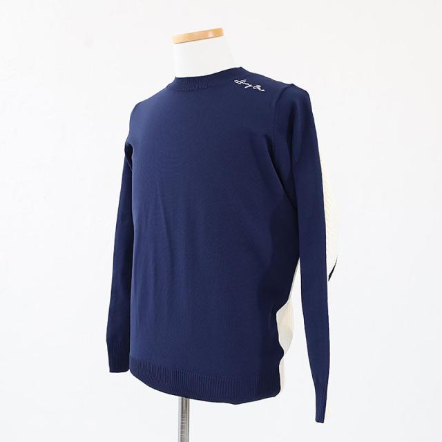 HERG1 ケーブルクルーネックニット gm23ai244 ディティール