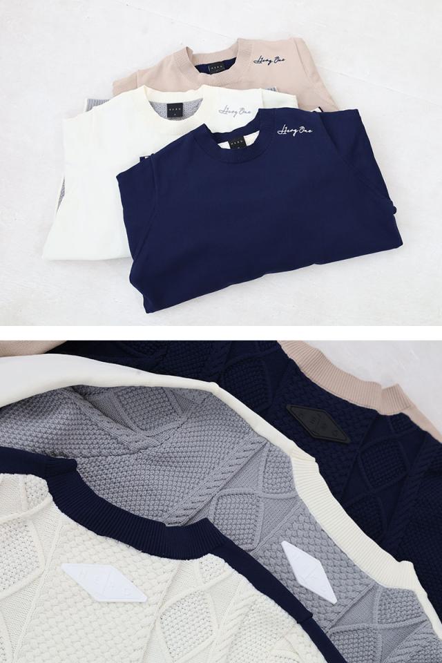 HERG1 ケーブルクルーネックニット gm23ai244 サムネ