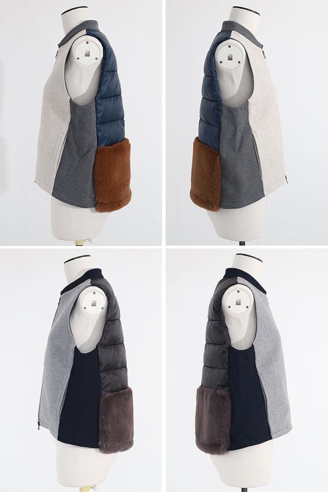 HERG1 中綿ベスト gw23ai22 ディティール