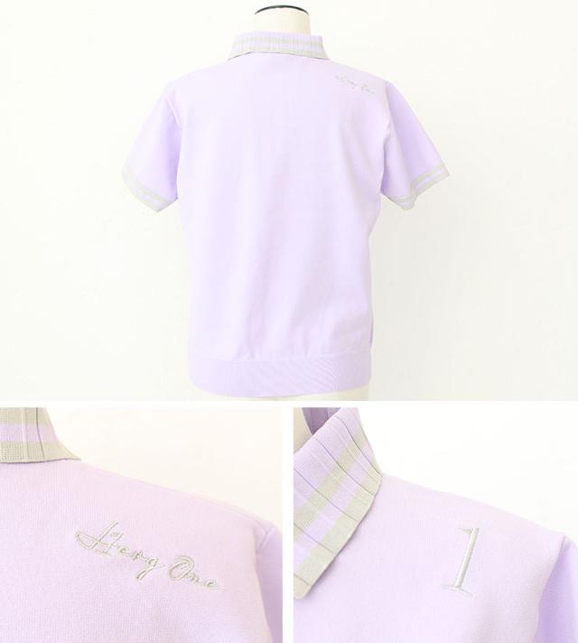 HERG1 プリーツ衿ニットポロ gw23pe162 ディティール