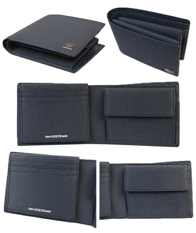 ポーター カレント 2つ折り財布 ディティール