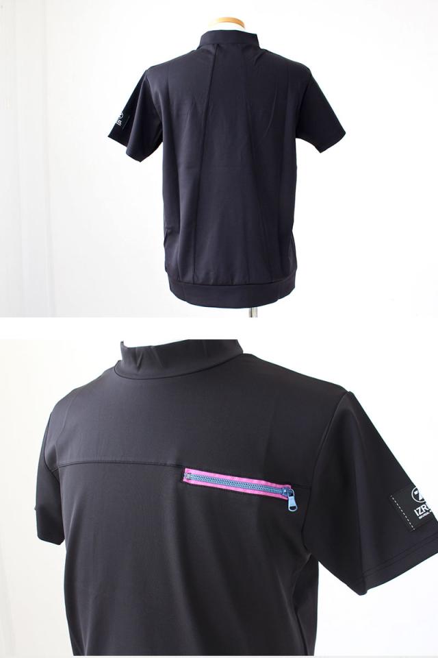 IZREEL 半袖モックZIP izr23ss007 カラー