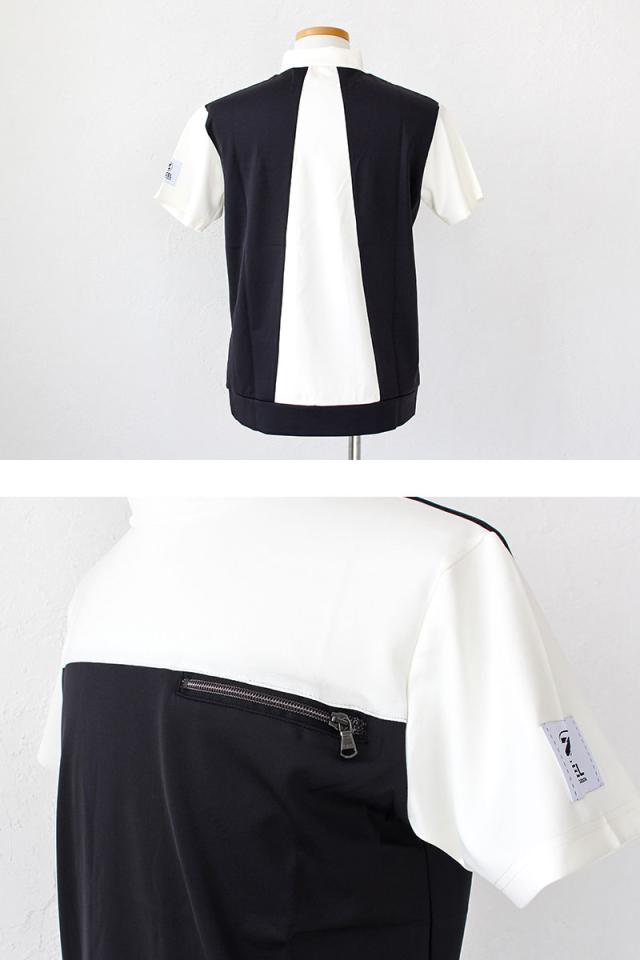 IZREEL 半袖モックZIP izr23ss007 カラー
