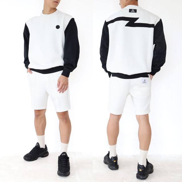 IZREEL イズリール 袖切り替えプルーオーバー  メンズ