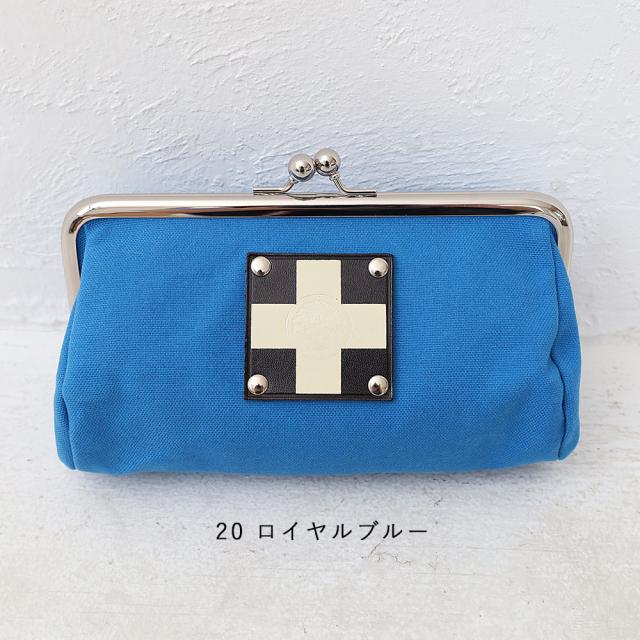 木の庄帆布 6寸がま口ポーチ