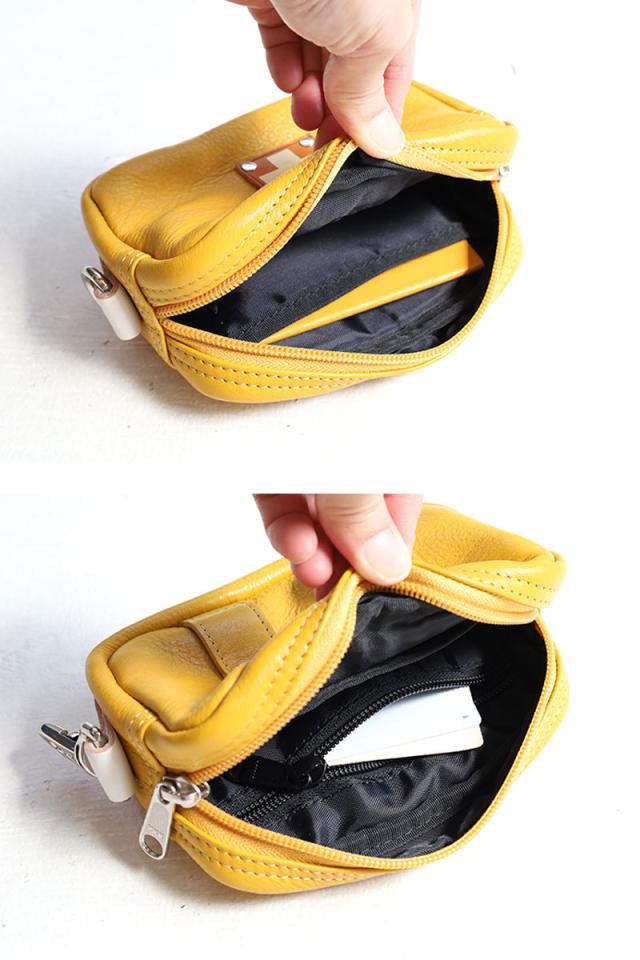 木の庄帆布 ラウンドポーチ