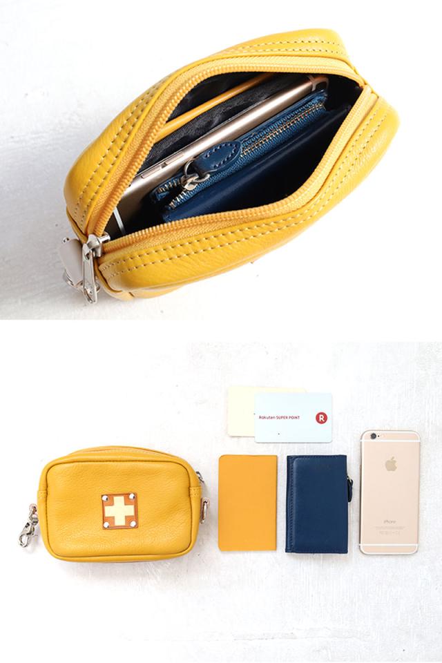 木の庄帆布 ラウンドポーチ