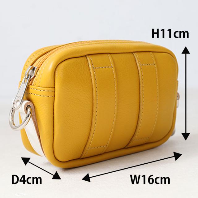 木の庄帆布 ラウンドポーチ