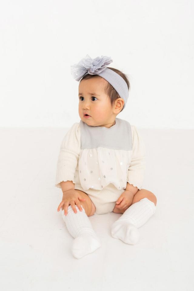 Lien de famille リヤンドファミーユ 星柄チュールヘアバンド