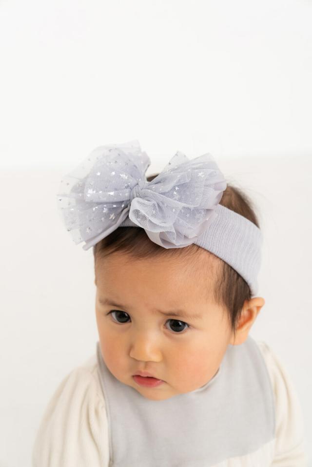 Lien de famille リヤンドファミーユ 星柄チュールヘアバンド