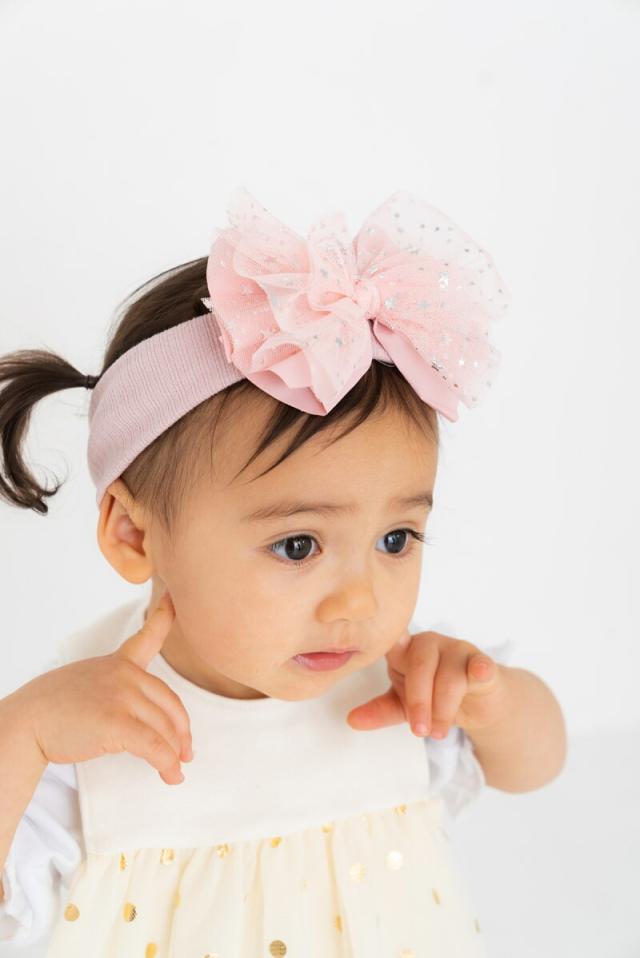 Lien de famille リヤンドファミーユ 星柄チュールヘアバンド