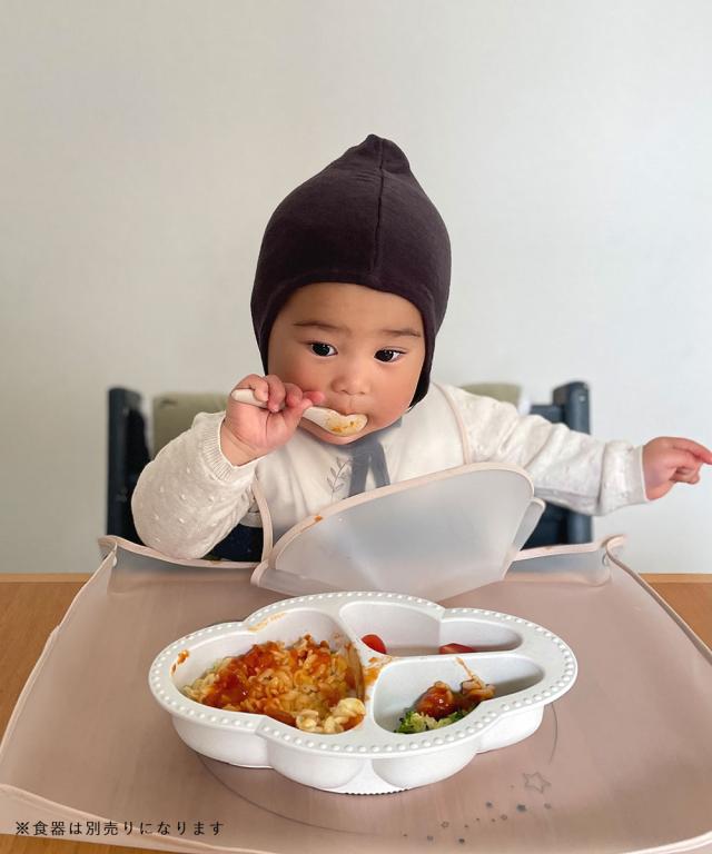 Lien de famille リヤンドファミーユ お食事エプロン・マット 2点セット