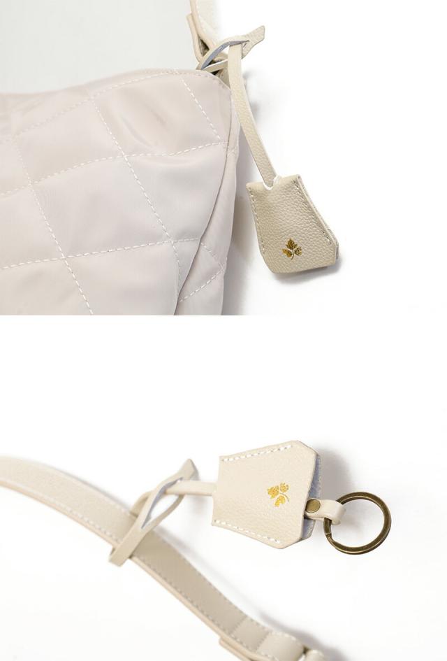 フォルナ ダイヤキルティング ワンハンドルバッグ k904066 ディティール画像04