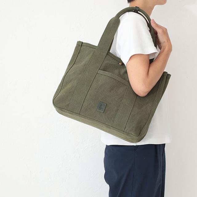 バギーズアネックス 18ozアーミーダックバイオ トートバッグ（中）lgrn4021