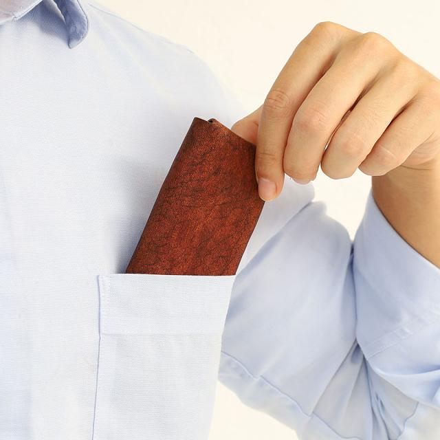 LITSTA リティスタ ムラ染め　折紙名刺入れ