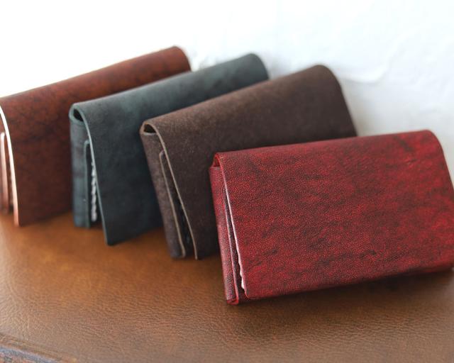 LITSTA リティスタ ムラ染め　折紙名刺入れ