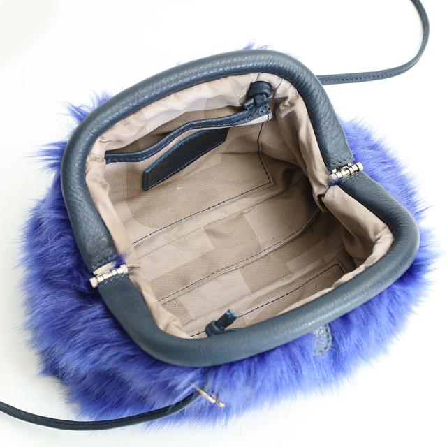 もののぐ エコファー がま口ポシェット LP4-EF ディティール