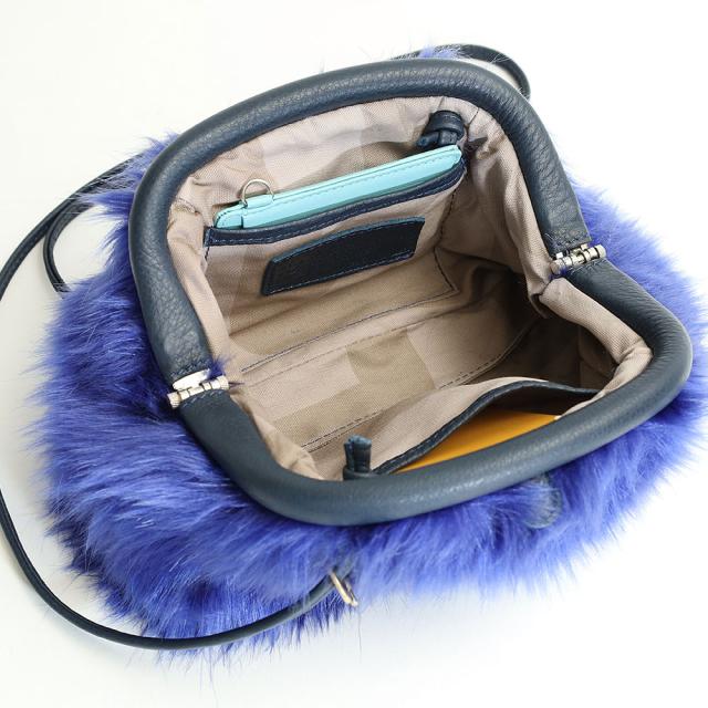 もののぐ エコファー がま口ポシェット LP4-EF ディティール