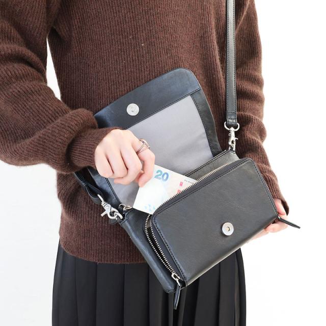 バギーズアネックス バフレザー お財布ショルダーバッグ LZKM5004