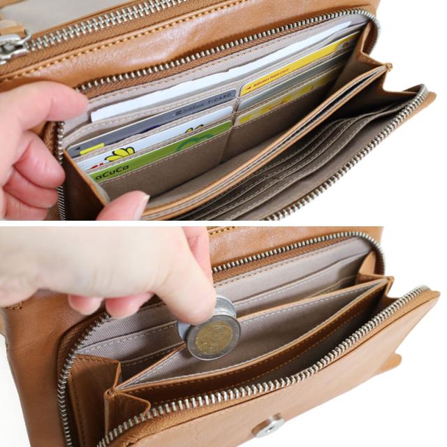 バギーズアネックス バフレザー お財布ショルダーバッグ LZKM5004