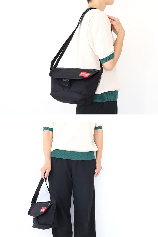 Manhattan Portage Nylon Messenger Bag Flap Zipper Pocket マンハッタンポーテージ メッセンジャーバッグ