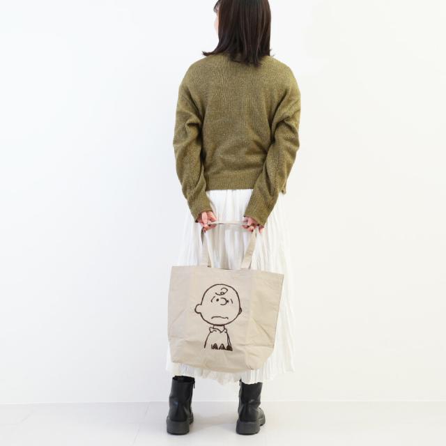 PEANUTS SNOOPY 撥水ナイロン トートバッグ