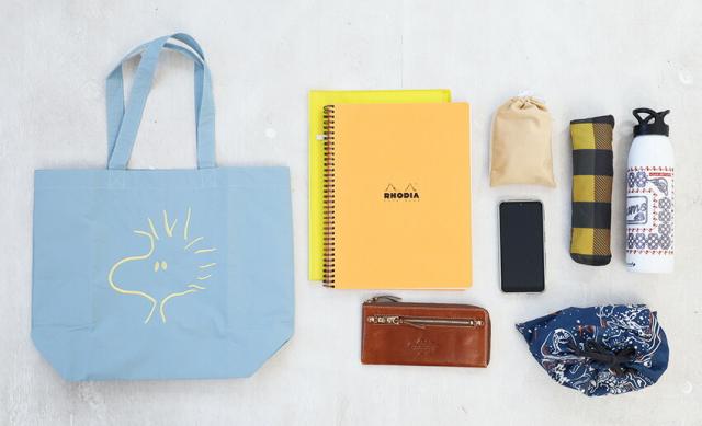 PEANUTS SNOOPY 撥水ナイロン トートバッグ