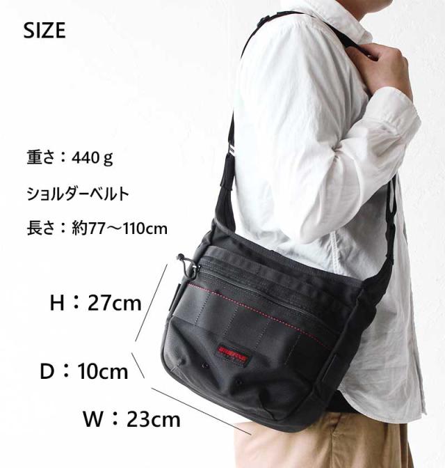 BRIEFING HUGGER SHOULDER BAG 105219 サイズ
