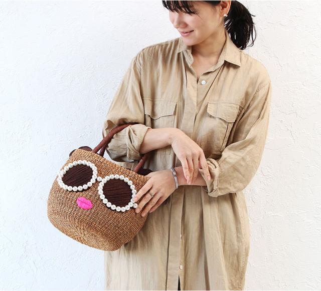 a-jolie アジョリー パールサングラスカゴバッグ SI-1806