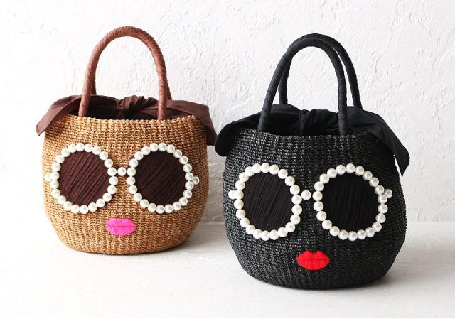 a-jolie アジョリー パールサングラスカゴバッグ SI-1806