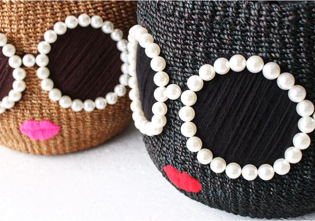 a-jolie アジョリー パールサングラスカゴバッグ SI-1806