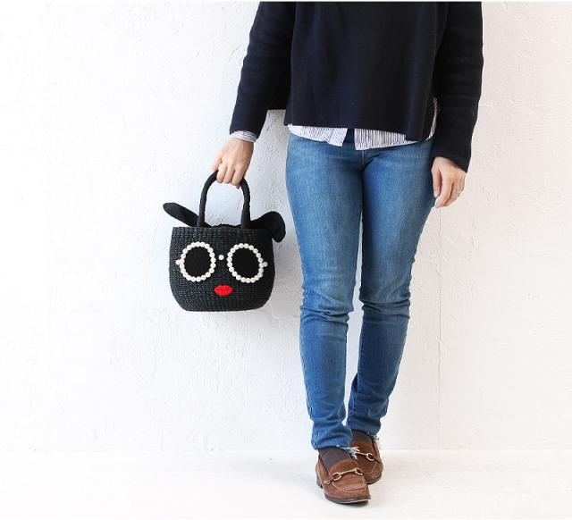 a-jolie アジョリー パールサングラスカゴバッグ ミニサイズ SI-1906