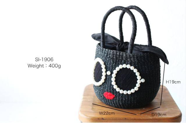 a-jolie アジョリー パールサングラスカゴバッグ ミニサイズ SI-1906