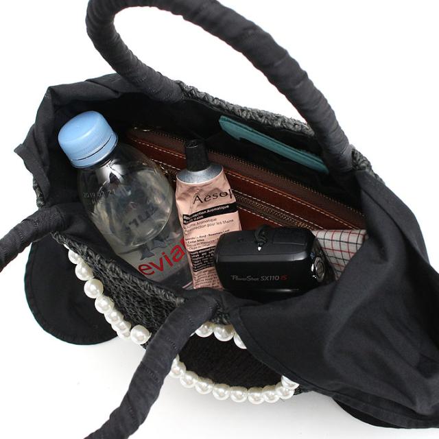 a-jolie アジョリー パールサングラスカゴバッグ ミニサイズ SI-1906