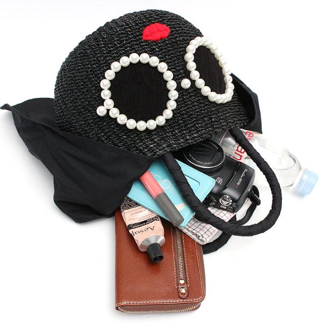 a-jolie アジョリー パールサングラスカゴバッグ ミニサイズ SI-1906