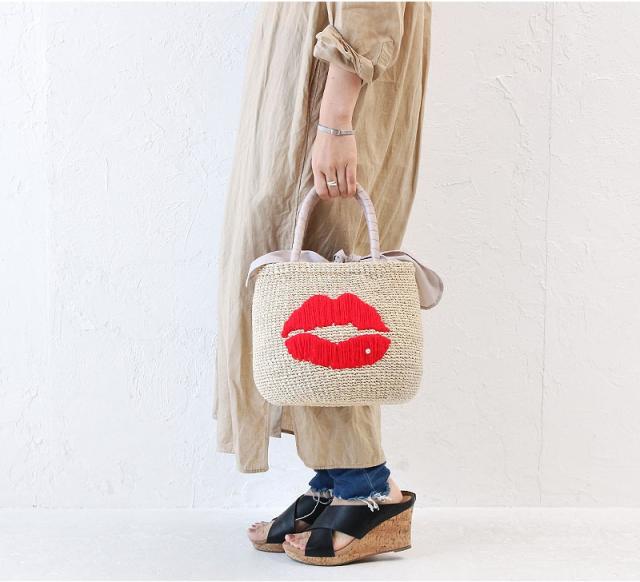 a-jolie アジョリー リップデザインカゴバッグ SI-2004